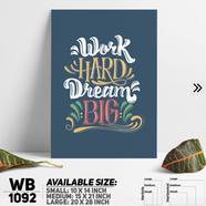 DDecorator Motivational Quote Wall Board And Wall Canvas - WB1092