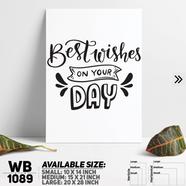 DDecorator Motivational Quote Wall Board And Wall Canvas - WB1089