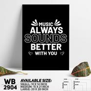 DDecorator Music Lover - Motivational Wall Board and Wall Canvas - WB2904