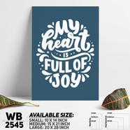 DDecorator My Heart My Life - Motivational Wall Board And Wall Canvas - WB2545