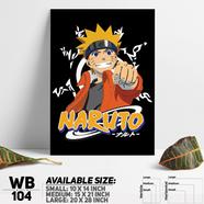 DDecorator Naruto Uzumak Manga Naruto Anime Wall Board and Wall Canvas - WB104