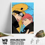 DDecorator Naruto Uzumak Manga Naruto Anime Wall Board and Wall Canvas - WB106