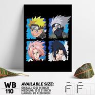 DDecorator Naruto Uzumak Manga Naruto Anime Wall Board and Wall Canvas - WB110
