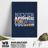 DDecorator Never - Motivational Wall Board and Wall Canvas - WB2028
