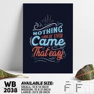 DDecorator Never - Motivational Wall Board and Wall Canvas - WB2038