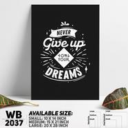 DDecorator Never - Motivational Wall Board and Wall Canvas - WB2037