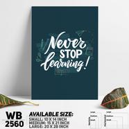 DDecorator Never Stop Learning - Motivational Wall Board And Wall Canvas - WB2560