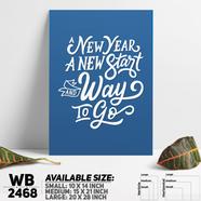 DDecorator New Start - Motivational Wall Board and Wall Canvas - WB2468