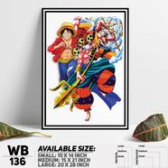 DDecorator One Piece Anime Manga series Wall Board And Wall Canvas - WB136