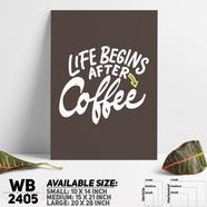DDecorator Only Coffee Is Real - Motivational Wall Board and Wall Canvas - WB2405