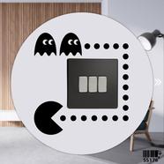 DDecorator Pac-Man Switch And Socket Vinyl Decals Removable High Quality Wall Sticker image