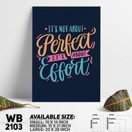 DDecorator Perfect - Motivational Wall Board and Wall Canvas - WB2103