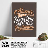 DDecorator Positive Attitude - Motivational Wall Board and Wall Canvas - WB2449