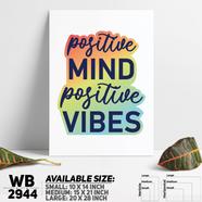 DDecorator Positive Mind Positive Vibes - Motivational Wall Board and Wall Canvas - WB2944