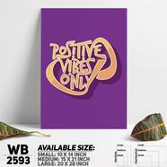 DDecorator Positive Vibes Only - Motivational Wall Board And Wall Canvas - WB2593