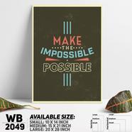 DDecorator Possible - Motivational Wall Board and Wall Canvas - WB2049