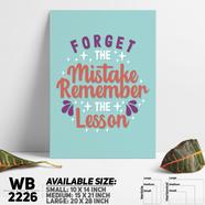 DDecorator Remember The Lesson - Motivational Wall Board and Wall Canvas - WB2226