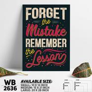DDecorator Remember The Lesson - Motivational Wall Board and Wall Canvas - WB2636