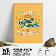 DDecorator Science Is Experience - Motivational Wall Board and Wall Canvas - WB2962