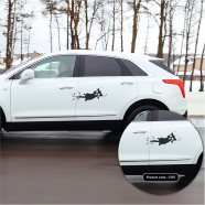 DDecorator Screaming Clipping Tail Vinyl Decals Removable Bumper Sticker for Car - CS97