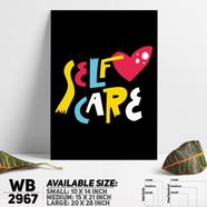 DDecorator Self Care - Motivational Wall Board and Wall Canvas - WB2967