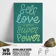 DDecorator Self Love Is Everything - Motivational Wall Board and Wall Canvas - WB2998