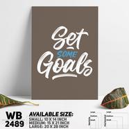 DDecorator Set Some Goals - Motivational Wall Board and Wall Canvas - WB2489