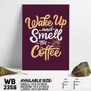 DDecorator Smell The Coffee - Motivational Wall Board and Wall Canvas - WB2358
