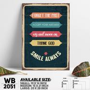 DDecorator Smile - Motivational Wall Board and Wall Canvas - WB2051