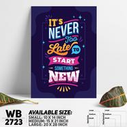 DDecorator Start Something New - Motivational Wall Board and Wall Canvas - WB2723