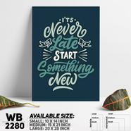 DDecorator Start Something New Now - Motivational Wall Board and Wall Canvas - WB2280