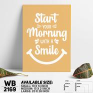 DDecorator Start With Smile - Motivational Wall Board and Wall Canvas - WB2169