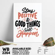 DDecorator Stay Positive - Motivational Wall Board and Wall Canvas - WB2264