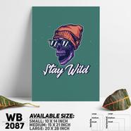 DDecorator Stay Wild - Motivational Wall Board and Wall Canvas - WB2087