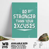 DDecorator Stronger - Motivational Wall Board and Wall Canvas - WB2115