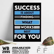 DDecorator Success Is Everything - Motivational Wall Board and Wall Canvas - WB2995