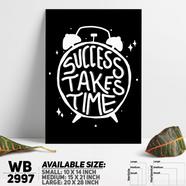 DDecorator Success Takes Time - Motivational Wall Board and Wall Canvas - WB2997