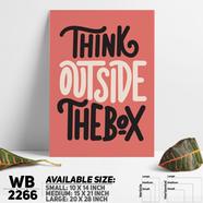 DDecorator Think Outside The Box - Motivational Wall Board and Wall Canvas - WB2266