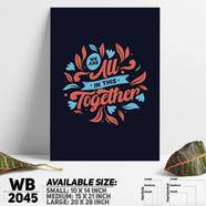 DDecorator Together - Motivational Wall Board and Wall Canvas - WB2045