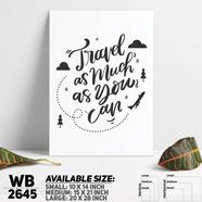 DDecorator Travel As Much As You Can - Motivational Wall Board and Wall Canvas - WB2645