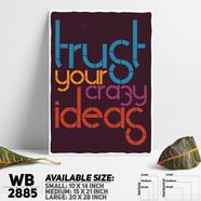 DDecorator Trust Yourself - Motivational Wall Board and Wall Canvas - WB2885
