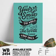 DDecorator Use Your Smile - Motivational Wall Board and Wall Canvas - WB2454