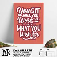 DDecorator Wish and Work For It - Motivational Wall Board and Wall Canvas - WB2237
