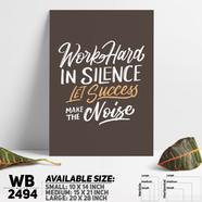 DDecorator Work Hard - Motivational Wall Board and Wall Canvas - WB2494
