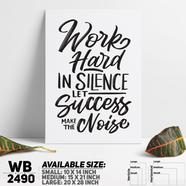 DDecorator Work Hard - Motivational Wall Board and Wall Canvas - WB2490