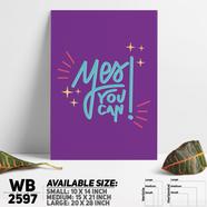 DDecorator Yes You Can - Motivational Wall Board And Wall Canvas - WB2597