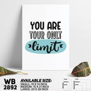DDecorator You Are Your Only Limit - Motivational Wall Board and Wall Canvas - WB2892