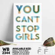 DDecorator You Can't Stop Girl - Motivational Wall Board And Wall Canvas - WB2344