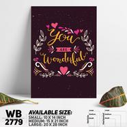 DDecorator You're Wonderful - Motivational Wall Board and Wall Canvas - WB2779