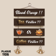 DDecoretor Blood Group Tea and Coffee Wall Canvas Poster - PLAQUE1106